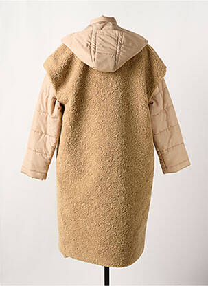 Manteau long a capuche a capuche beige CAROLINE BISS femme