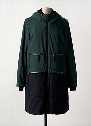 Parka fermeture zippée sur le devant a capuche vert CREENSTONE femme