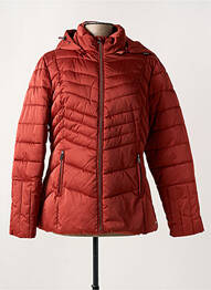 Doudoune poches a capuche orange RINO & PELLE femme