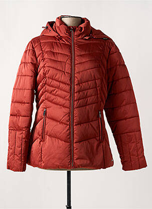 Doudoune poches a capuche orange RINO & PELLE femme