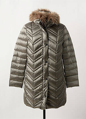 Doudoune manches longues a capuche marron BASLER femme