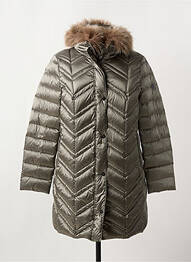 Doudoune poches a capuche marron BASLER femme