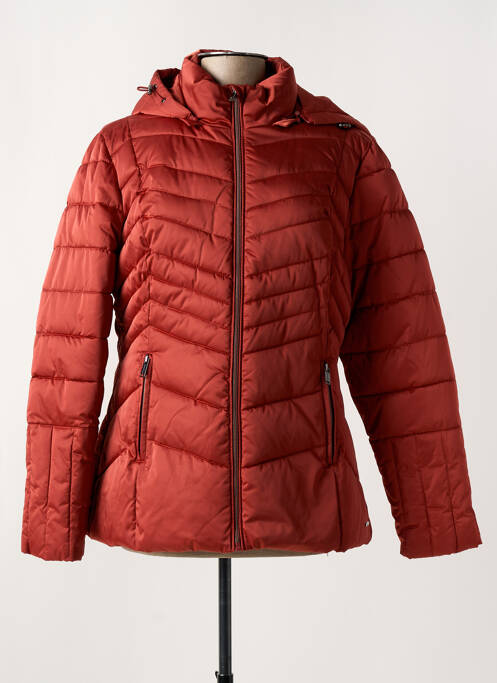 Doudoune poches a capuche orange RINO & PELLE femme