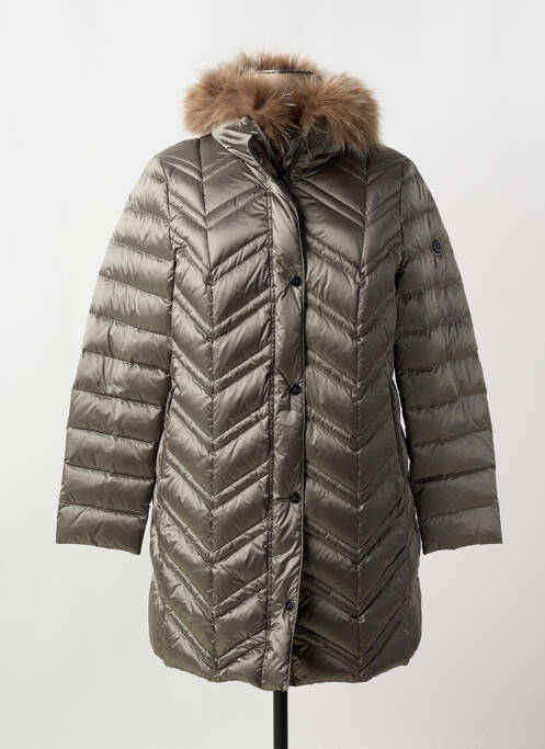 Doudoune poches a capuche marron BASLER femme