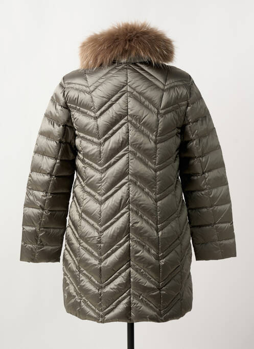 Doudoune poches a capuche marron BASLER femme