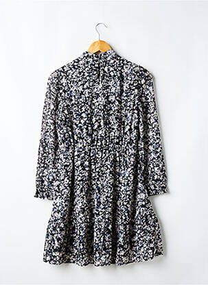 Robe mi-longue fermeture zippée au dos manches longues noir GARCIA fille