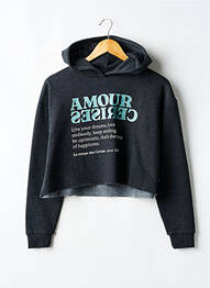 Sweat-shirt manches longues manches longues gris LE TEMPS DES CERISES fille
