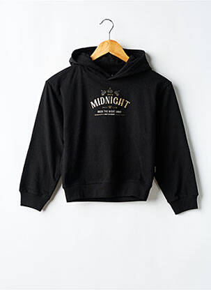 Sweat-shirt à capuche manches longues manches longues noir GARCIA fille