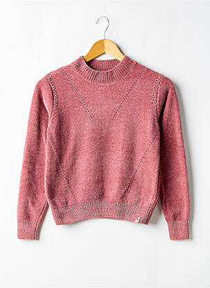 Pull resserrée sur le bas manches longues rose GARCIA fille