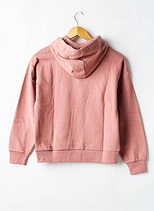 Sweat-shirt à capuche col v manches longues rose GARCIA fille