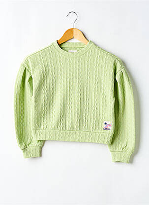 Pull resserrée sur le bas manches longues vert GARCIA fille