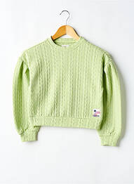 Pull resserrée sur le bas manches longues vert GARCIA fille