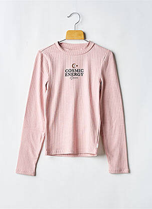 T-shirt col rond manches longues rose GARCIA fille