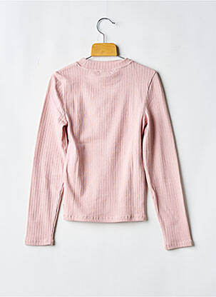 T-shirt col rond manches longues rose GARCIA fille