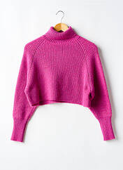 Pull col roulé violet LE TEMPS DES CERISES pour fille seconde vue