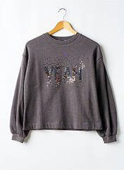 Sweat-shirt gris MAYORAL pour fille seconde vue