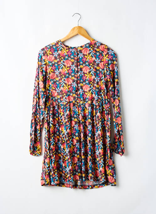 Robe mi-longue col rond manches longues jaune BOBOLI fille