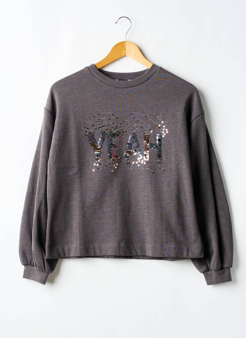 Sweat-shirt manches longues manches longues gris MAYORAL fille