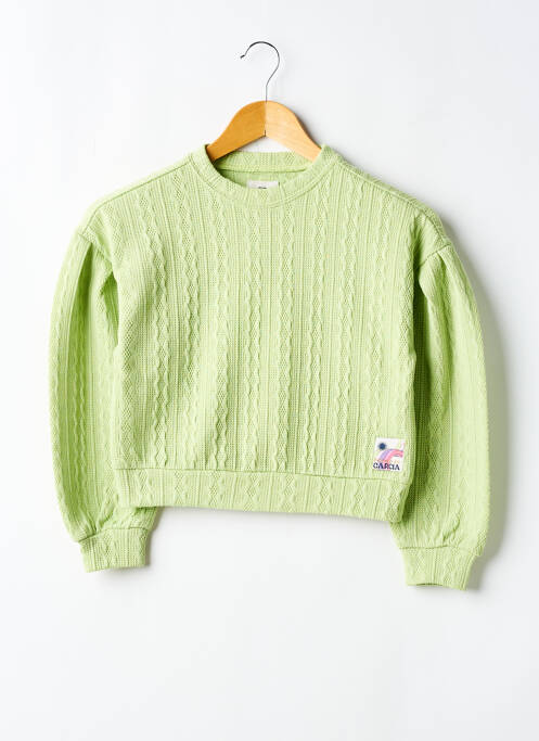 Pull resserrée sur le bas manches longues vert GARCIA fille