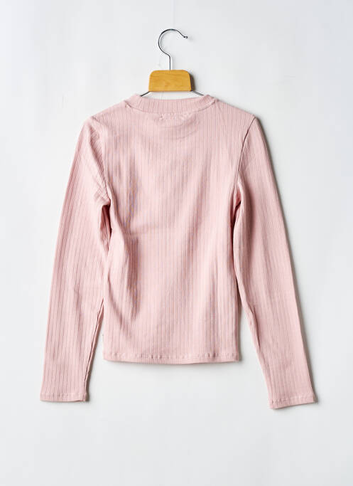 T-shirt col rond manches longues rose GARCIA fille