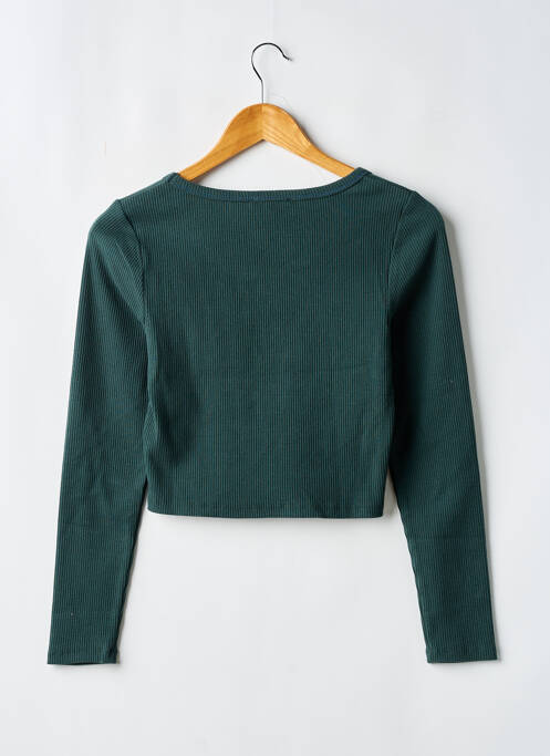 Top coupe droite manches longues vert LE TEMPS DES CERISES fille