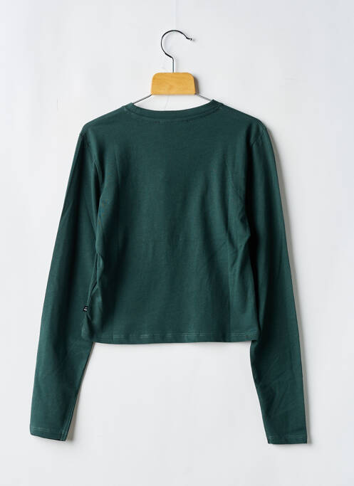 T-shirt coupe droite manches longues vert LE TEMPS DES CERISES fille