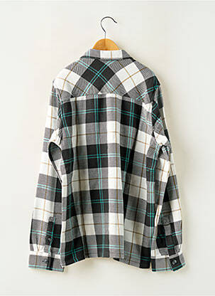 Chemise manches longues coupe droite noir GARCIA garçon