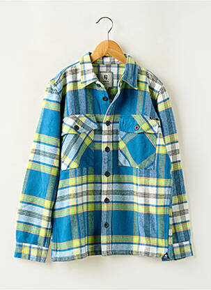 Chemise manches longues coupe droite bleu GARCIA garcon