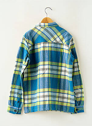 Chemise manches longues coupe droite bleu GARCIA garçon