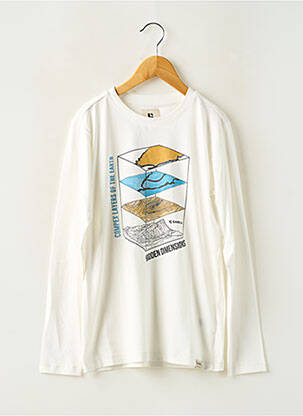 T-shirt manches longues manches longues blanc GARCIA garçon