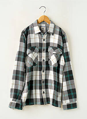 Chemise manches longues noir GARCIA pour garçon