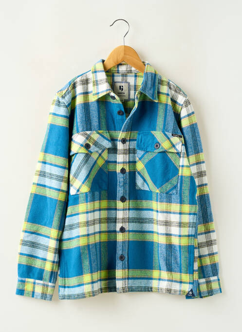 Chemise manches longues coupe droite bleu GARCIA garcon