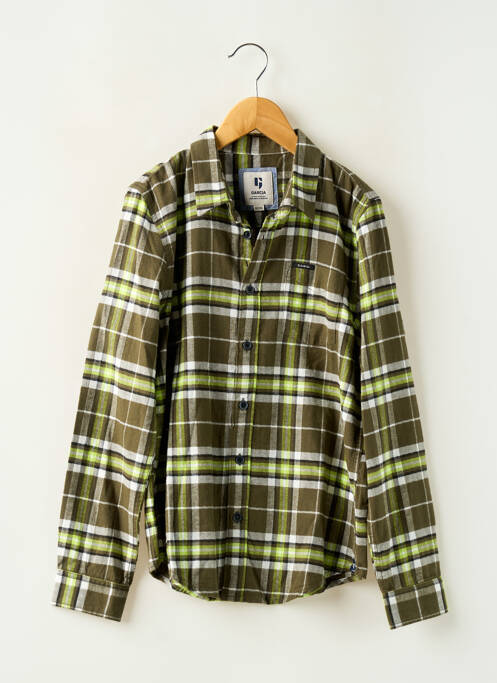 Chemise manches longues vert GARCIA pour garçon