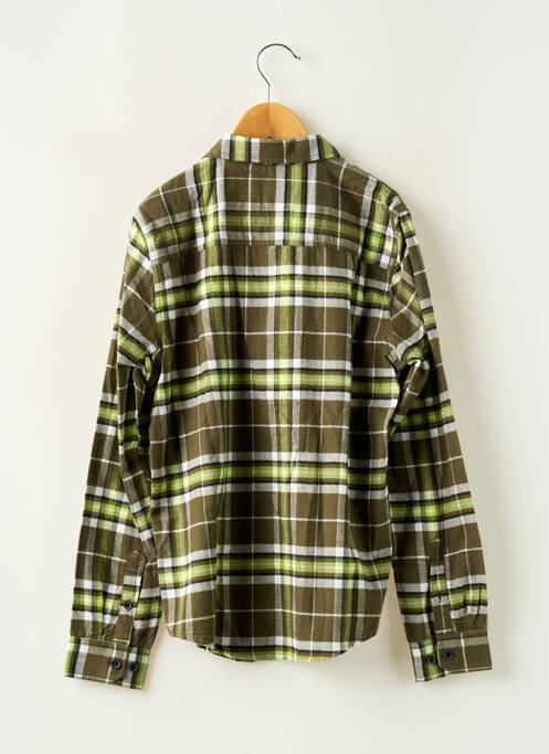 Chemise manches longues vert GARCIA garçon