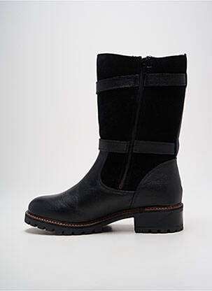 Bottines/boots matière lisse talon de 4 à 6cm noir HOOPER SHOES femme