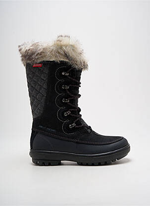 Bottes tissage satiné talon de 4 à 6cm noir HELLY HANSEN femme