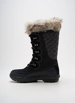 Bottes tissage satiné talon de 4 à 6cm noir HELLY HANSEN femme