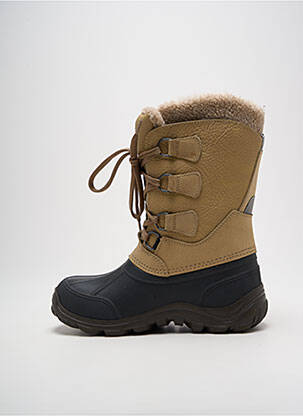 Bottes fourrée talon de 4 à 6cm beige OLANG femme