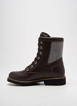 Bottines/boots matière lisse talon plat jusqu'à 3cm marron DACHSTEIN femme