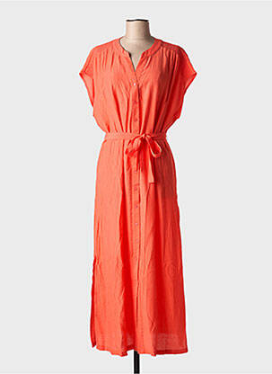 Robe longue sans manche sans manche orange YEST femme