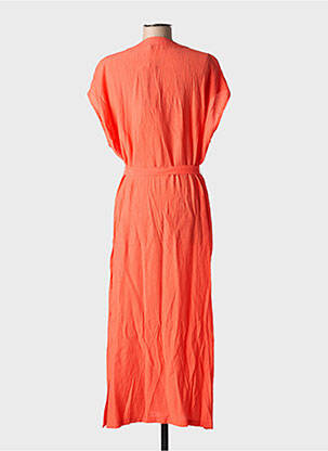 Robe longue sans manche sans manche orange YEST femme