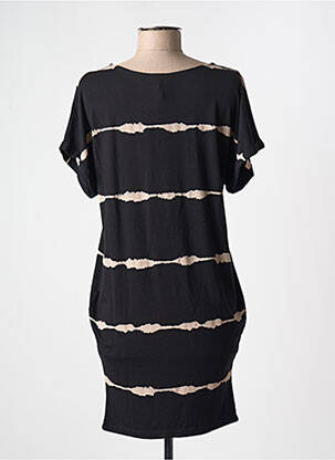 Robe courte manches courtes manches courtes noir YEST femme