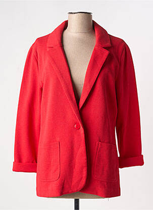 Blazer poches rouge YEST femme