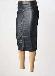 Jupe mi-longue fermeture zip latéral noir YEST femme
