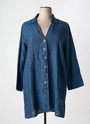 Robe mi-longue bleu YEST pour femme