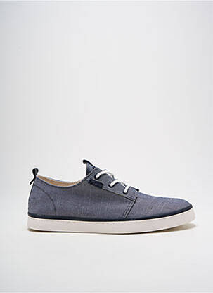 Baskets semelle amovible bout rond bleu PALLADIUM homme