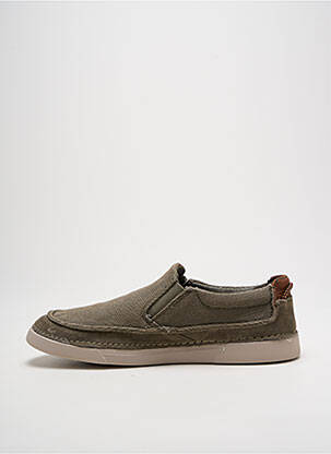 Slip ons bout rond bout rond vert CLARKS homme