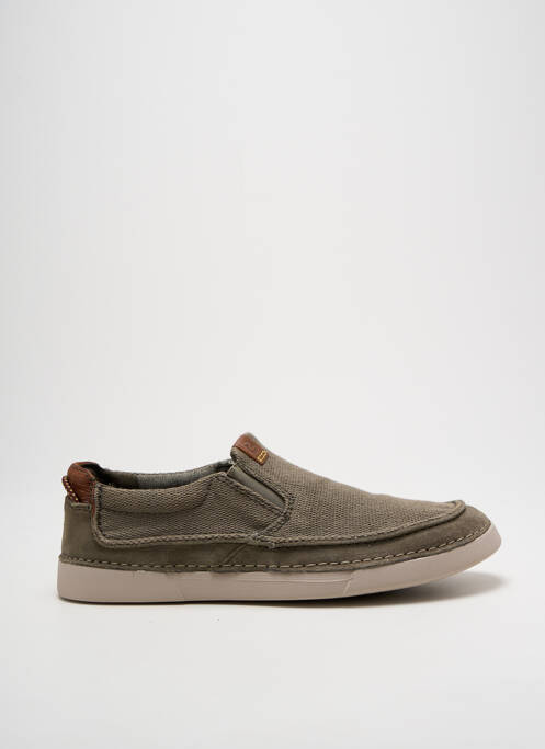 Slip ons vert CLARKS pour homme