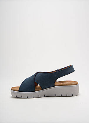 Sandales/nu pieds bout ouvert talon de 4 à 6cm bleu CLARKS femme