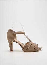 Sandales/nu pieds talon aiguille talon de 7 à 9cm beige OTESS femme